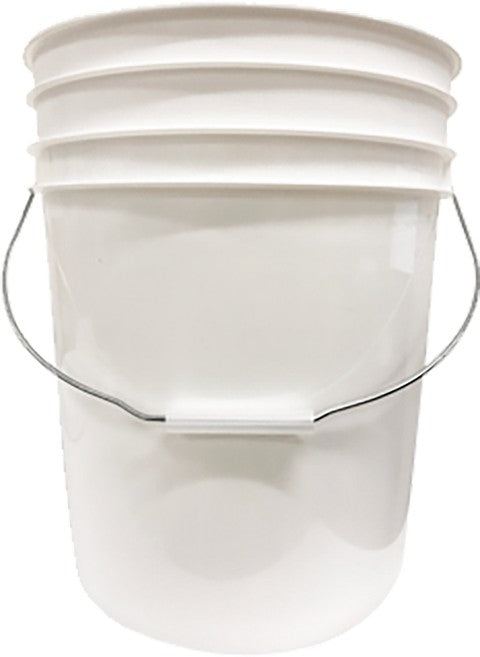 E.Hofmann Plastics Seau alimentaire Blanc Approuvé - 19L / 5 Gallon