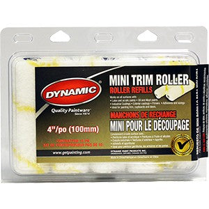 Dynamic - Yellow Stripe Mini Roller - 4" x 3/8" (100mm x 10mm) - 10Pk