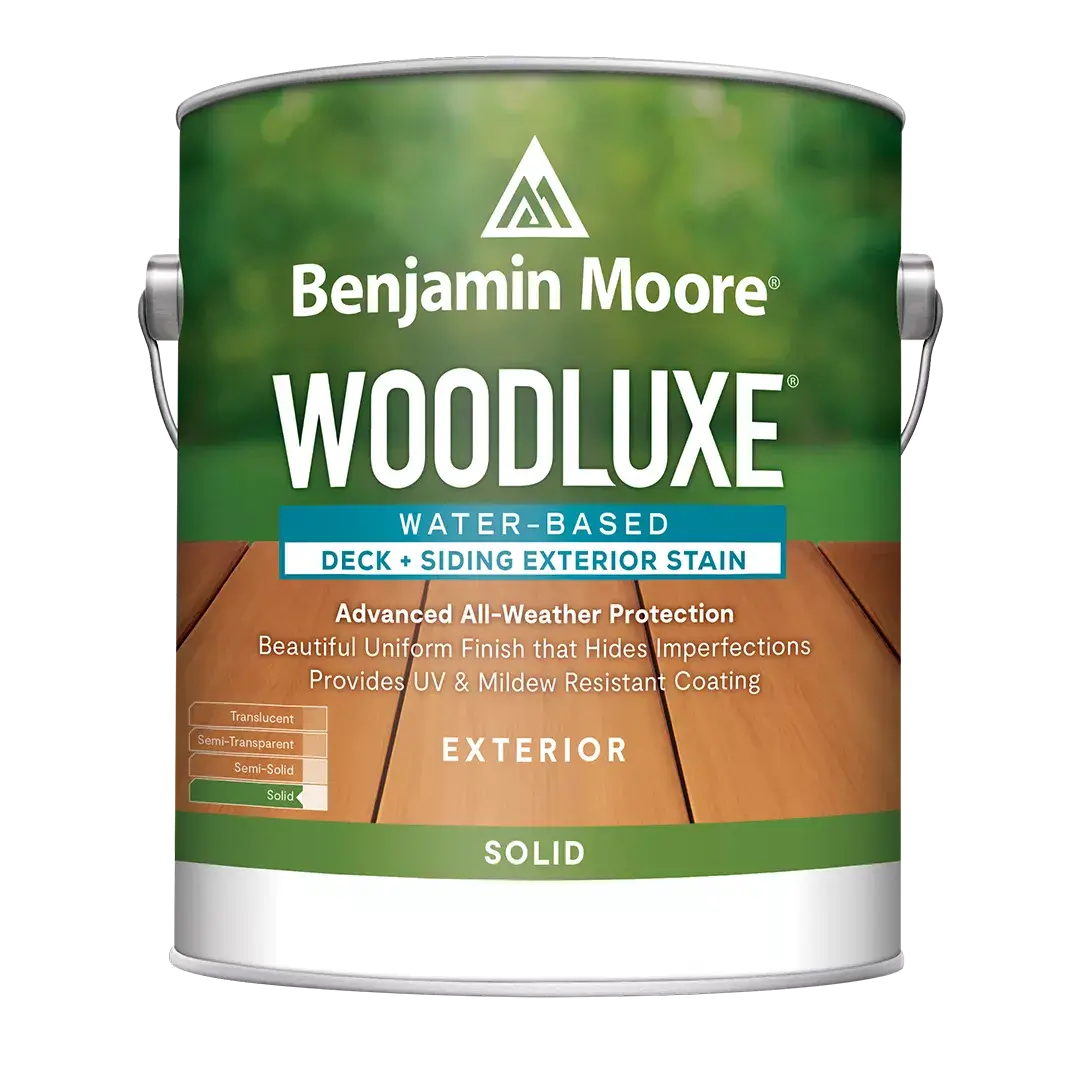 Woodluxe water-based deck and siding exterior stain