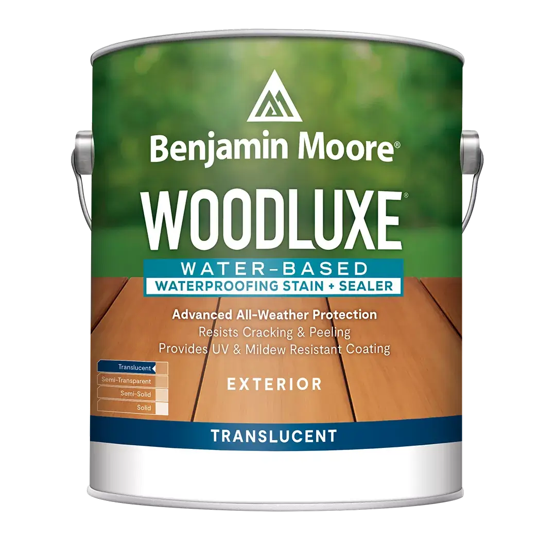 Woodluxe water-based waterproofing stain and sealer