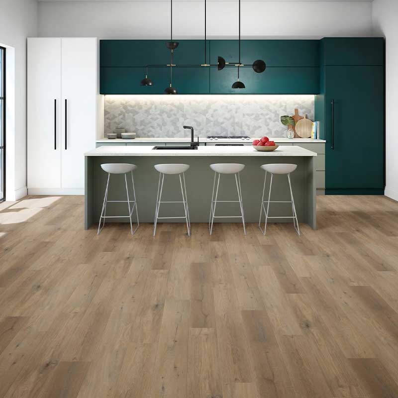 kitchen with hardwood